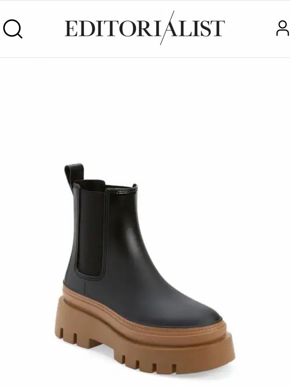 JEFFREY CAMPBELL Rain-Storm Platform Chelsea Boot